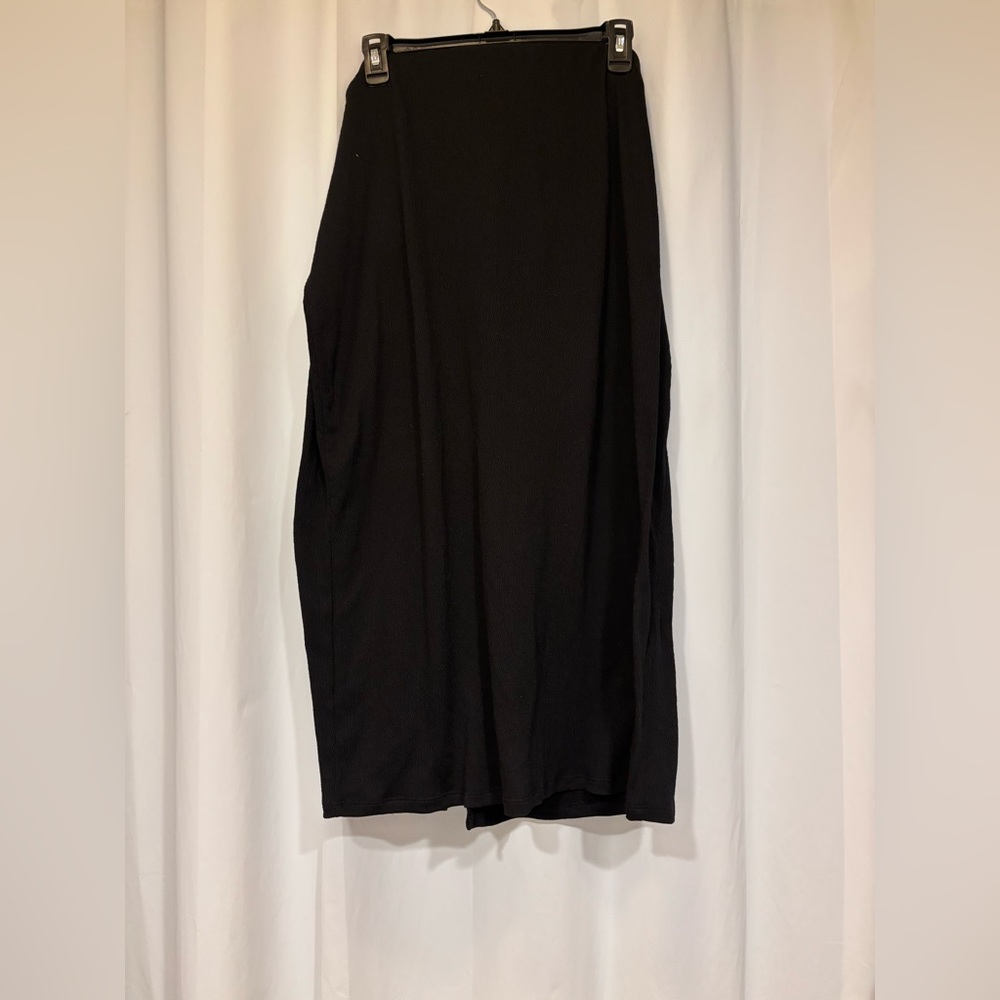 A New Day Black Wrap Skirt - Picture 2 of 3